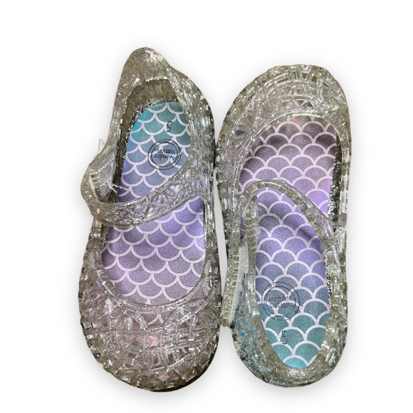 (2 PIECES) TODDLER GIRL SIZE 5 JELLY SANDALS SIZE 6 TODDLER SANDALS - Picture 3 of 4